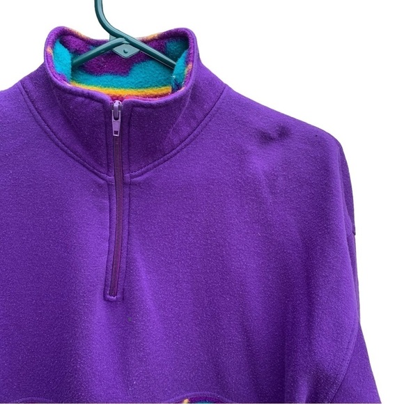 Vintage Carolina Colors Sport Pullover Fleece Jacket - Picture 4 of 7